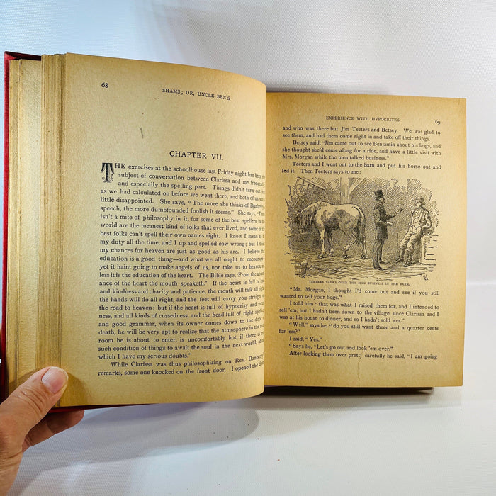 Shams or Uncle Ben's Experience with Hypocrites by John Draper 1898 Vintage Book