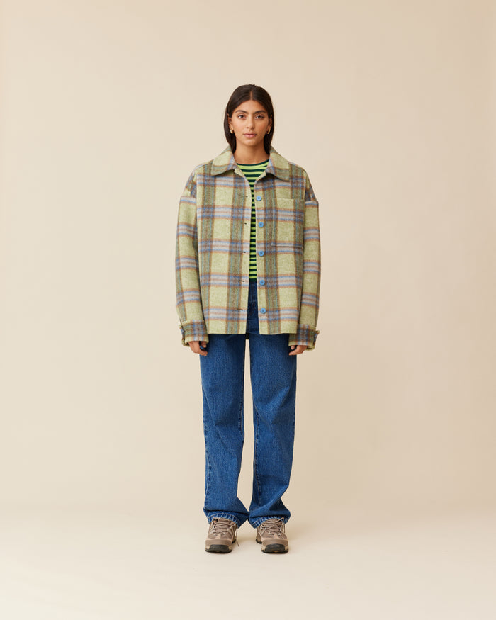 SIAN JACKET GREEN CHECK