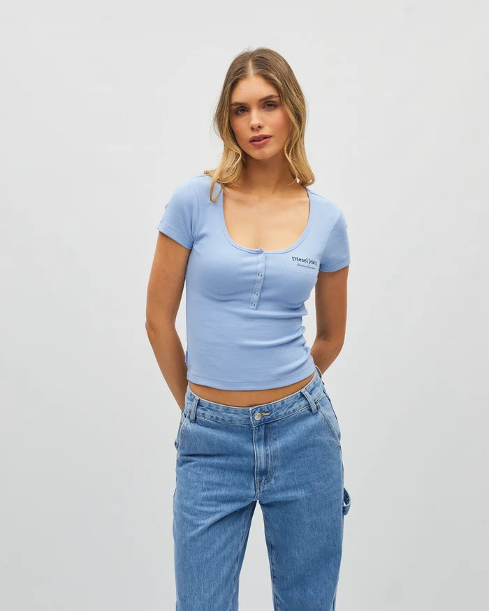 Simone Tee Blue Daisy