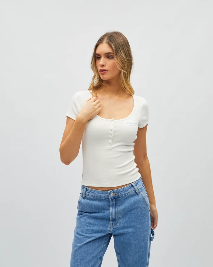 Simone Tee Dove White