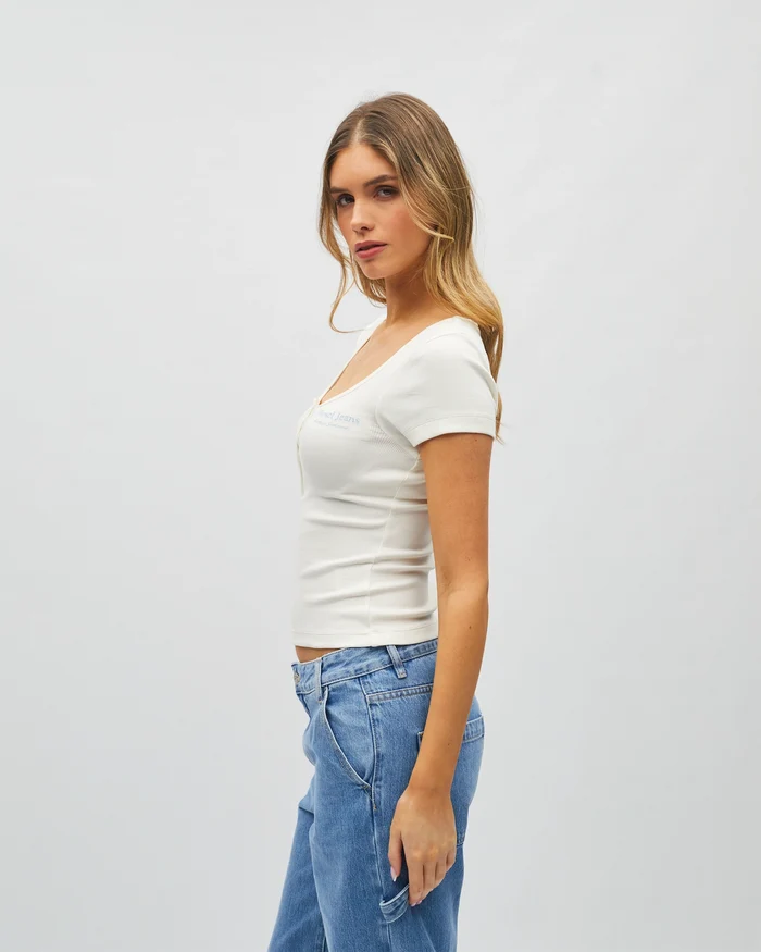 Simone Tee Dove White