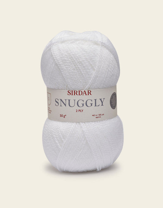 Sirdar Snuggly 2ply White 0251