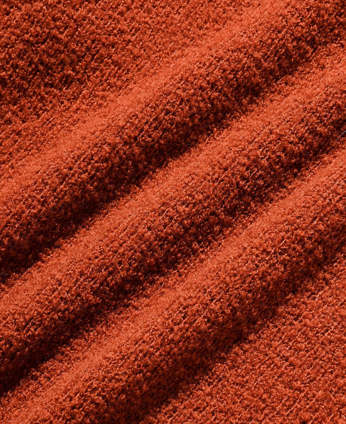 Slub Pile Knit Pullover (Brown)