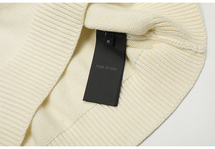Fear of god Solid color fish mouth round neck Sweaters
