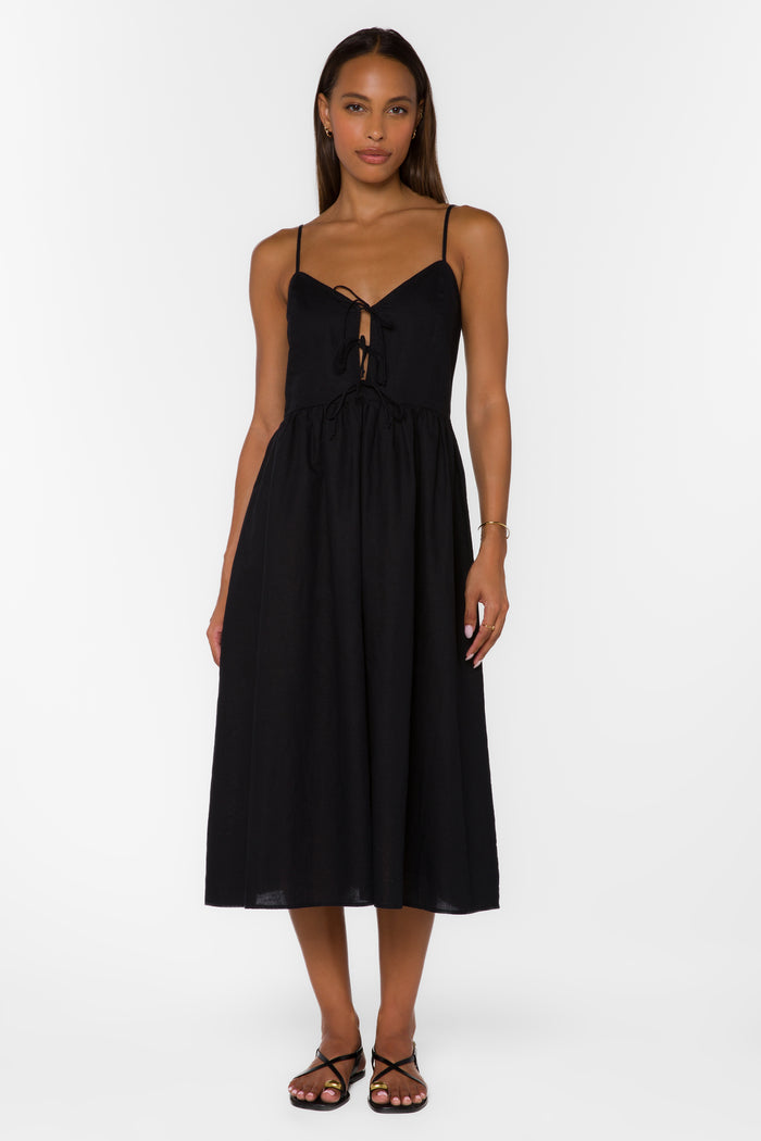 Sonata Black Dress - Dresses - Velvet Heart Clothing