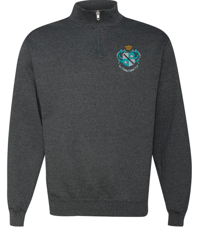Sorority Embroidered Crest 1/4 Zip Pullovers