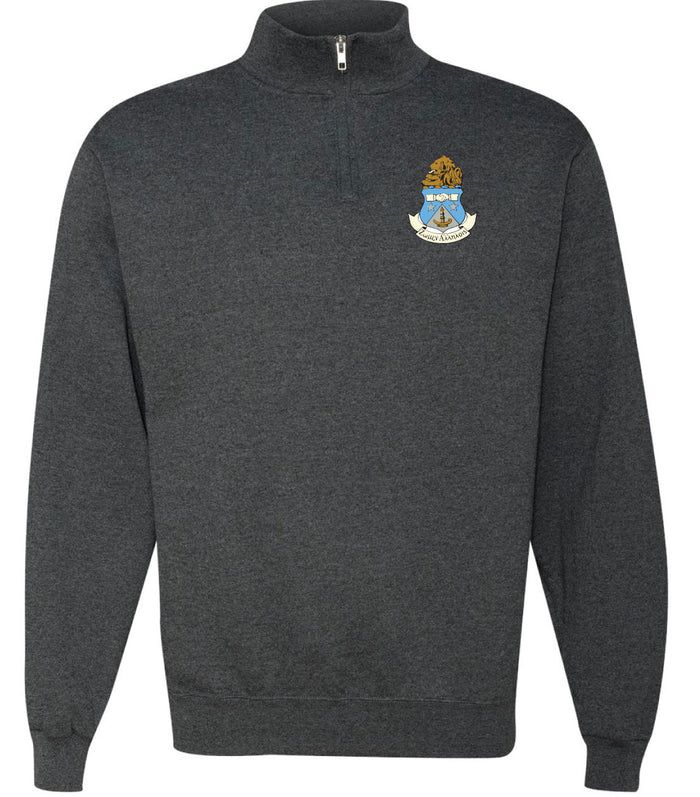 Sorority Embroidered Crest 1/4 Zip Pullovers