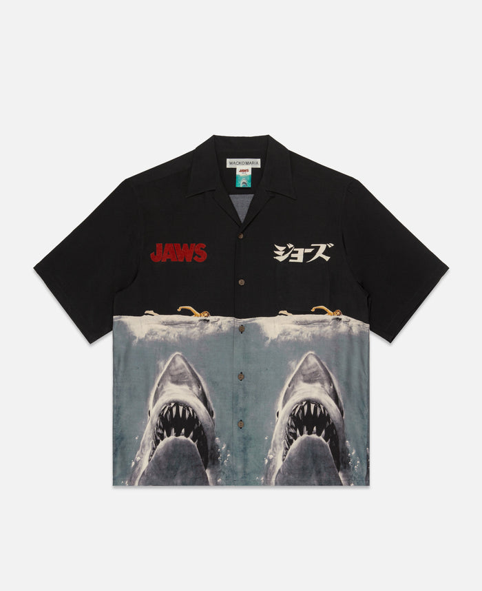 S/S Jaws Hawaiian Shirt (Black)