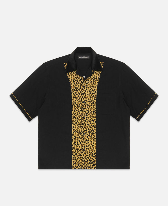 S/S Switching Shirt  (Black)