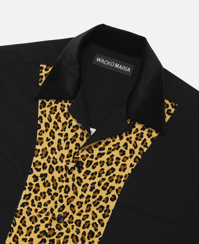 S/S Switching Shirt  (Black)