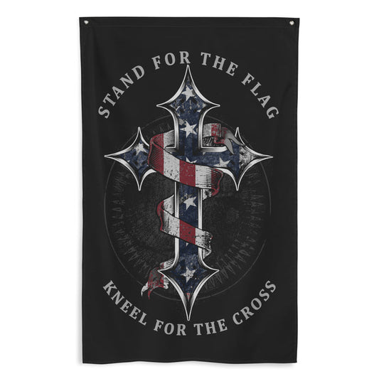 Stand for the Flag Kneel for the Cross Wall Flag
