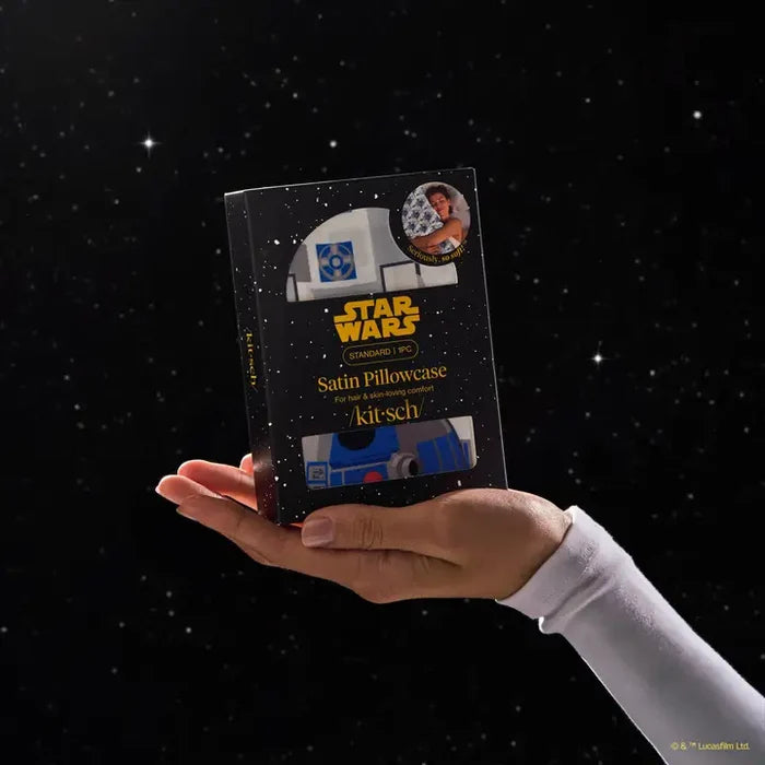 Star Wars & Kitsch Satin Pillowcase in R2-D2 & C-3PO – alternate view 2