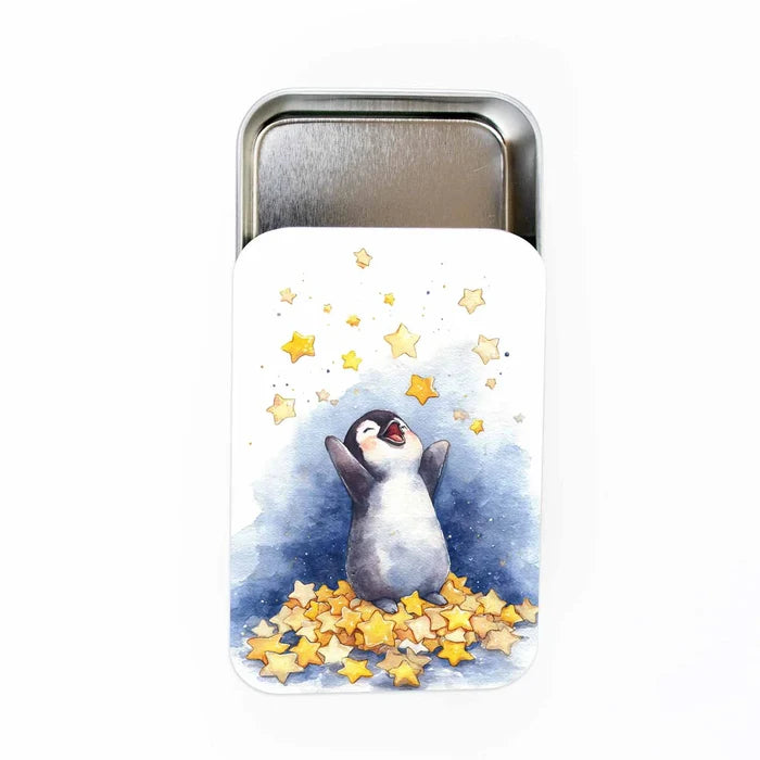 Starry Penguin Tin - Small Business Saturday 2025