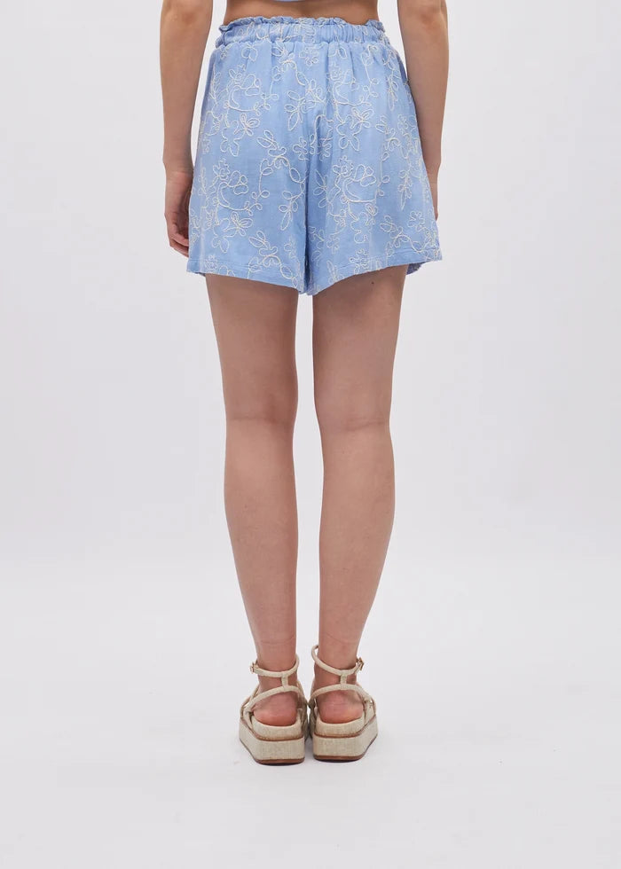 Stephanie Short Blue Daisy