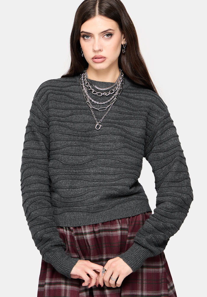 Stormi Wave Stripe Knit Jumper