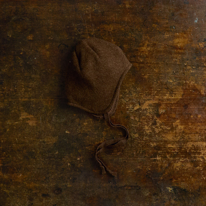 Strath Baby & Kids Hat - Boiled Merino Wool - Hazelnut