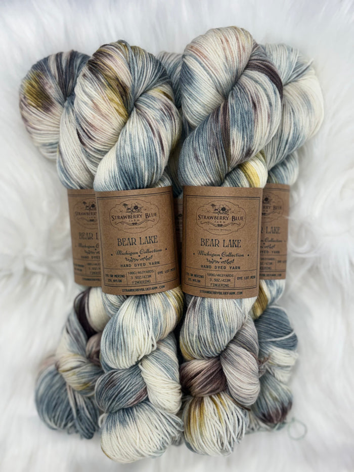 Strawberry Blue Farm Fingering Sock Yarn