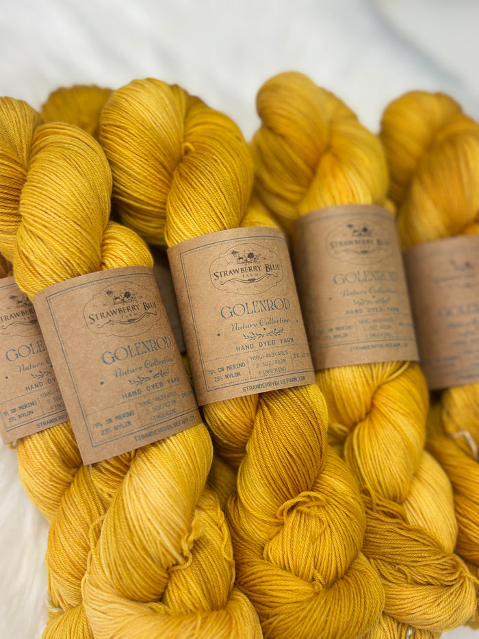 Strawberry Blue Farm Fingering Sock Yarn