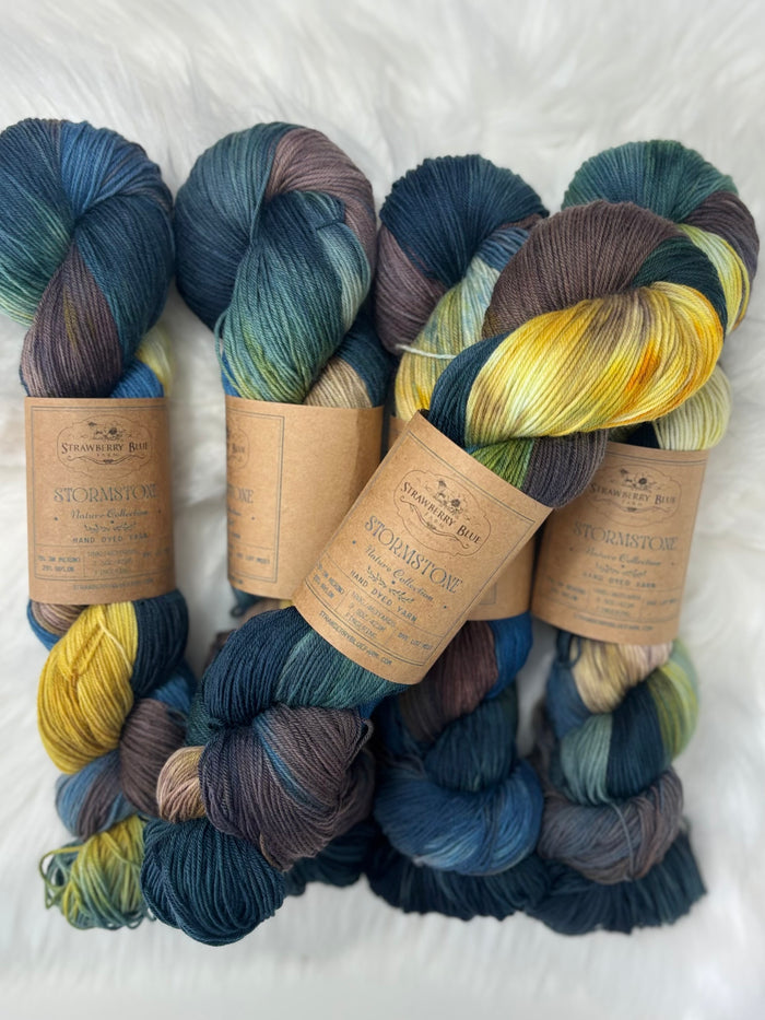 Strawberry Blue Farm Fingering Sock Yarn
