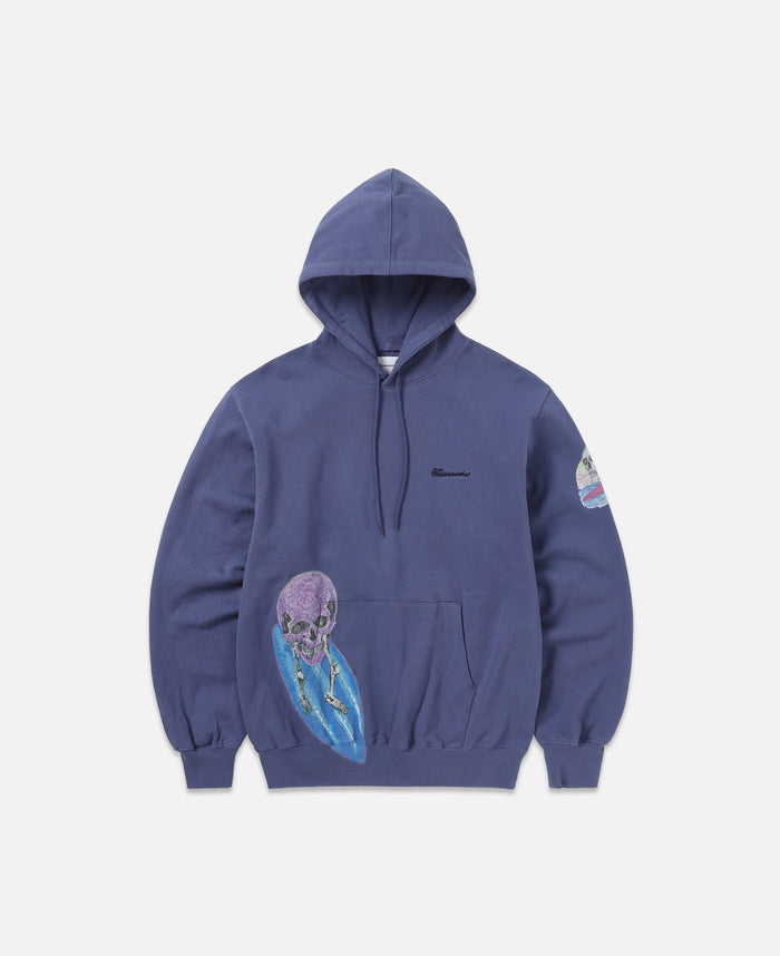 Surfing Skull Hoodie (Purple)