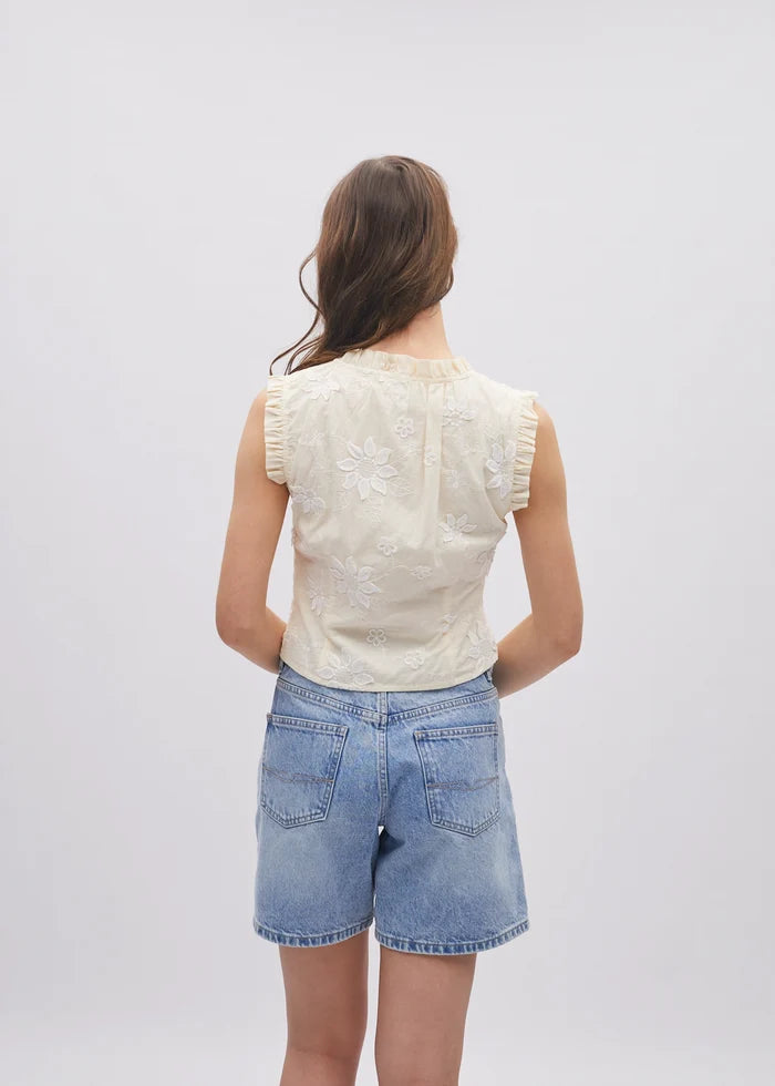 Suzie Top Butter Yellow