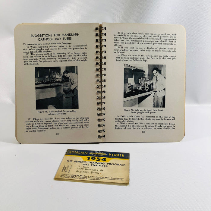 Sylvania Electric Products Servicing TV Receivers Manual 1950 First Edition First Printing