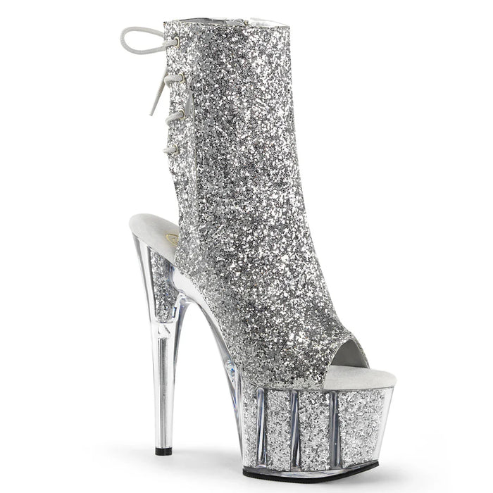 Tacones Pleaser ADORE-1018G Plata Purpurina