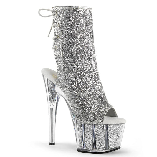 Tacones Pleaser ADORE-1018G Plata Purpurina