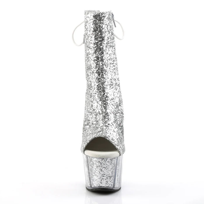 Tacones Pleaser ADORE-1018G Plata Purpurina