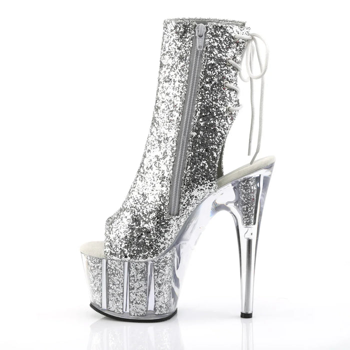 Tacones Pleaser ADORE-1018G Plata Purpurina