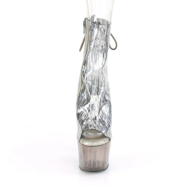 Tacones Pleaser ADORE-1018HCT Transparente Plata Hologram