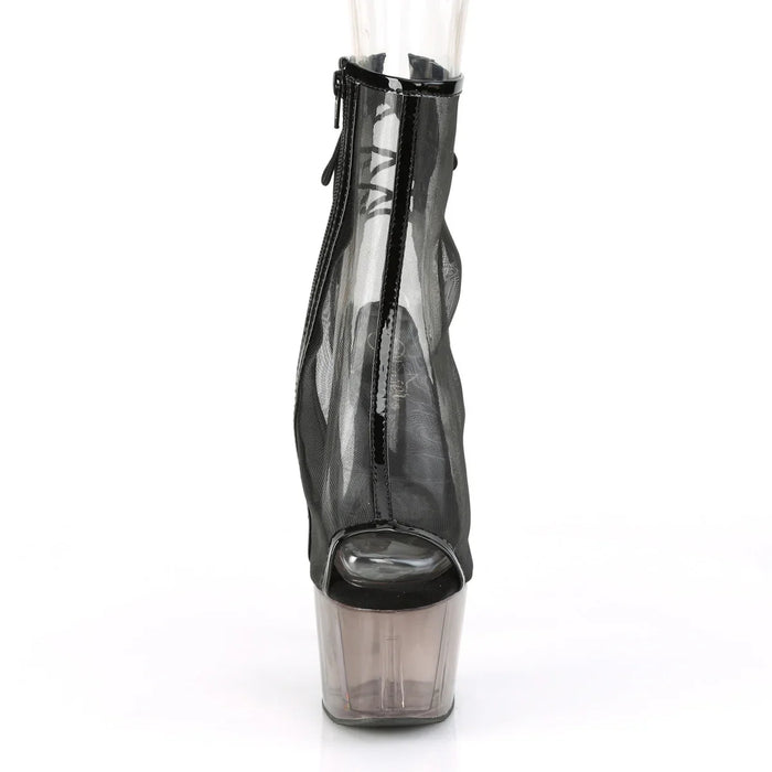 Tacones Pleaser ADORE-1018MSHT Negro Charol Ahumado