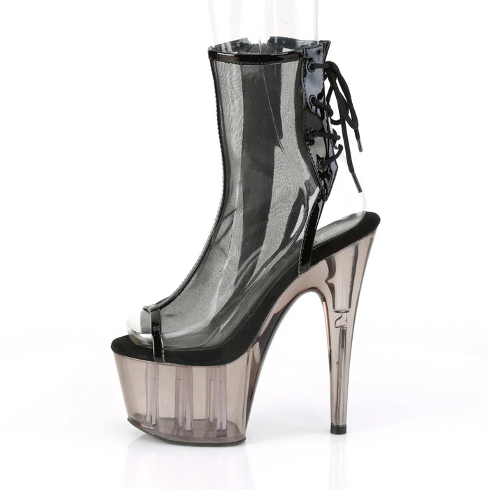 Tacones Pleaser ADORE-1018MSHT Negro Charol Ahumado