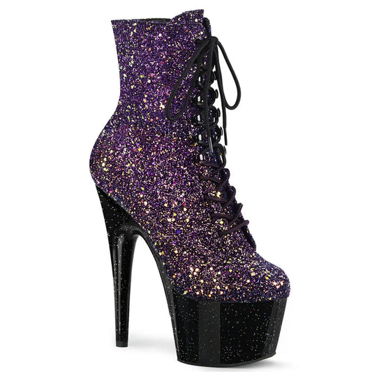 Tacones Pleaser ADORE-1020OMBG Morado Purpurina Negro