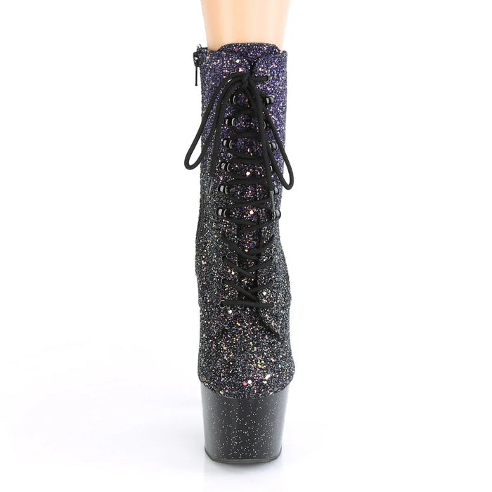 Tacones Pleaser ADORE-1020OMBG Morado Purpurina Negro