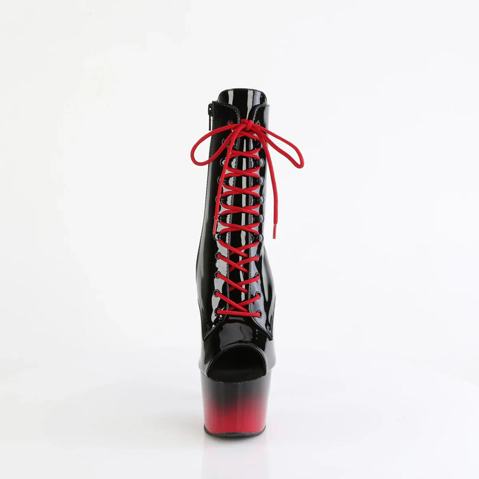 Tacones Pleaser ADORE-1021BR-H Negro Charol Rojo