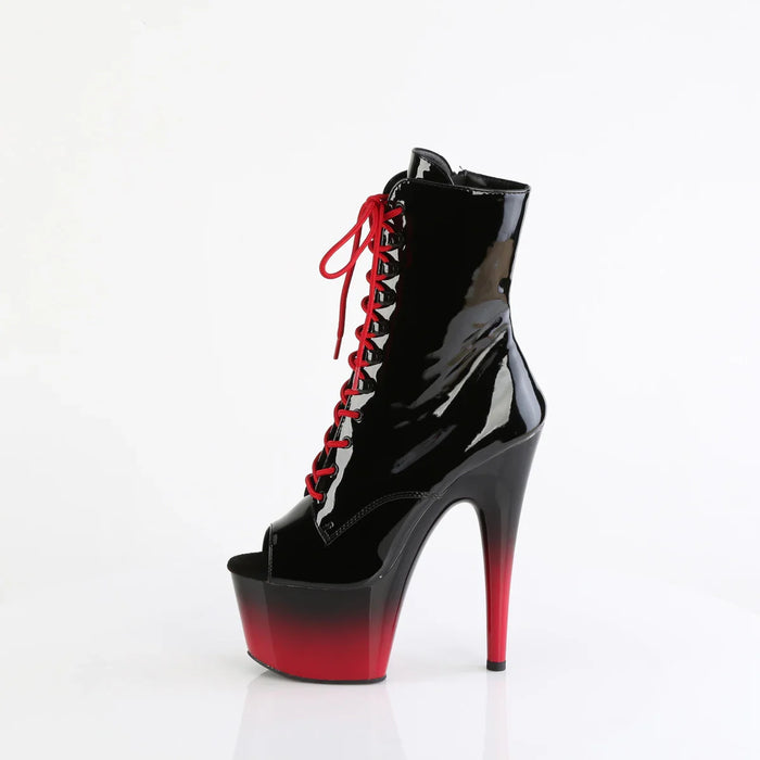 Tacones Pleaser ADORE-1021BR-H Negro Charol Rojo