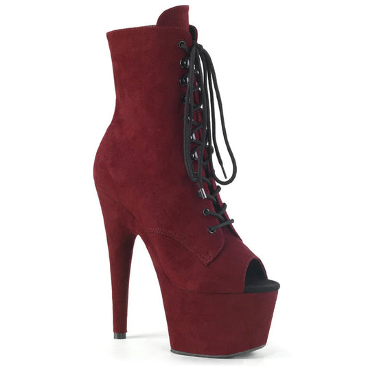 Tacones Pleaser ADORE-1021FS Burdeos Faux Suede