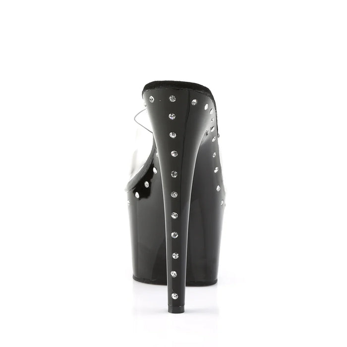 Tacones Pleaser ADORE-701LS Transparente Negro