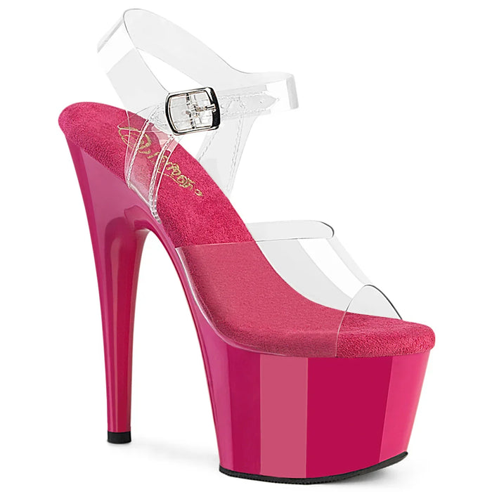 Tacones Pleaser ADORE-708 Transparente H. Rosa