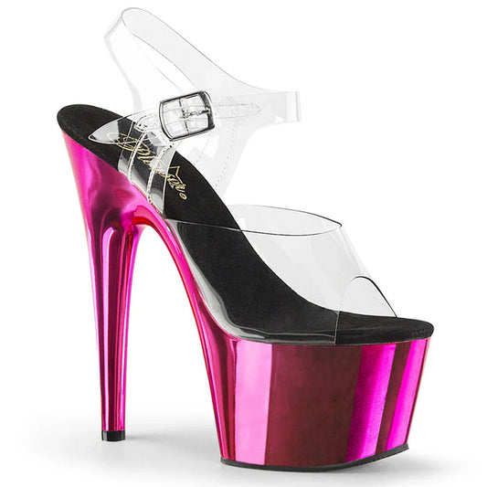 Tacones Pleaser ADORE-708 Transparente H. Rosa