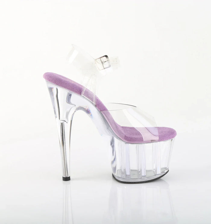 Tacones Pleaser ADORE-708 Transparente Lavanda