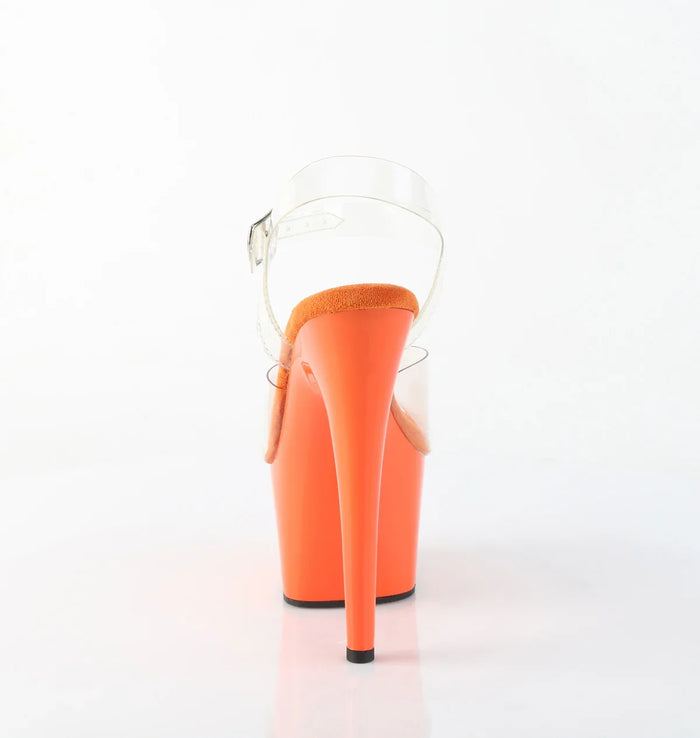Tacones Pleaser ADORE-708 Transparente Naranja