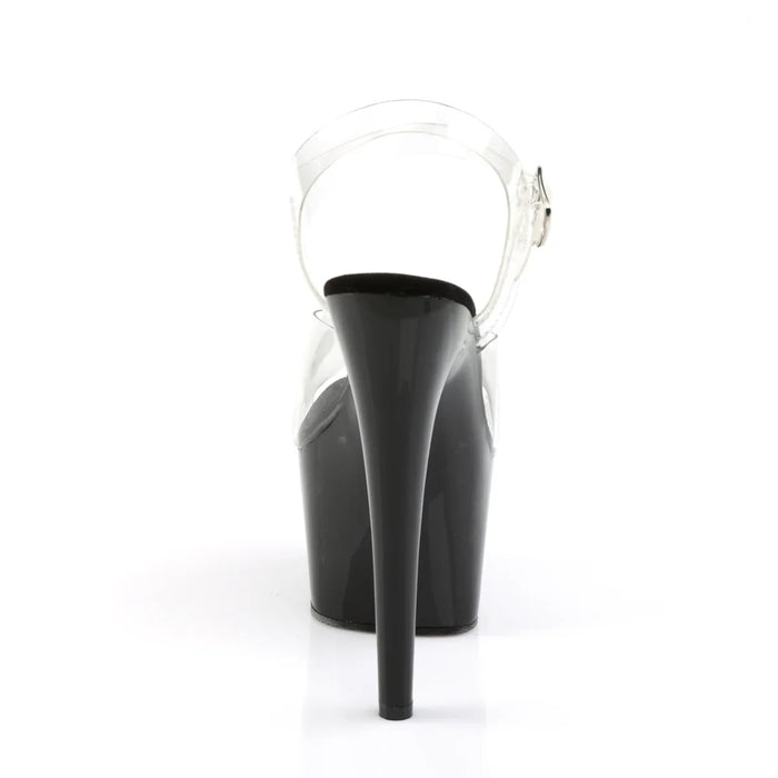 Tacones Pleaser ADORE-708 Transparente Negro