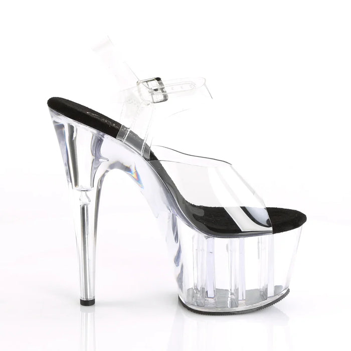 Tacones Pleaser ADORE-708 Transparente Negro