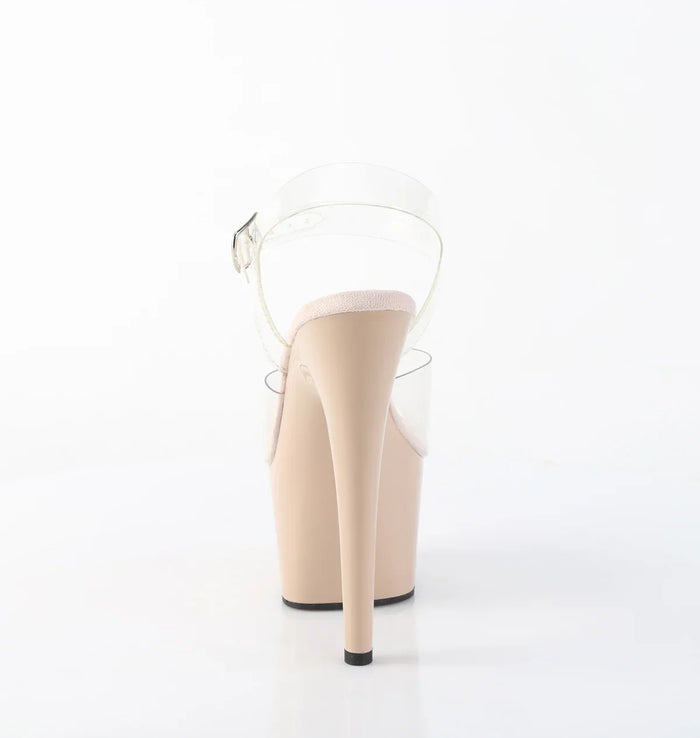 Tacones Pleaser ADORE-708 Transparente Nude