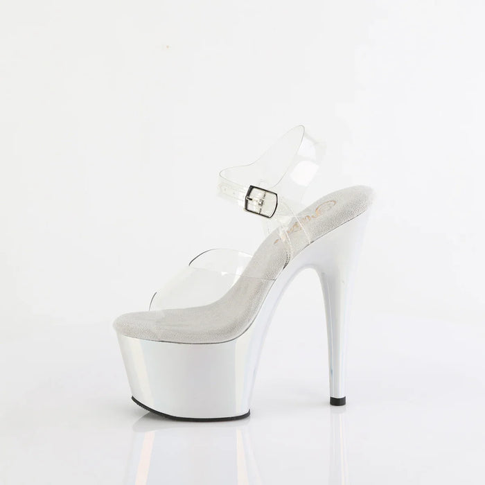 Tacones Pleaser ADORE-708LQ Transparente Liquid Plata