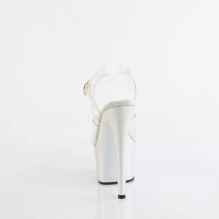 Tacones Pleaser ADORE-708LQ Transparente Liquid Plata