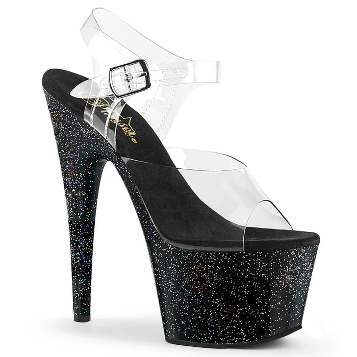 Tacones Pleaser ADORE-708MG Transparente Negro