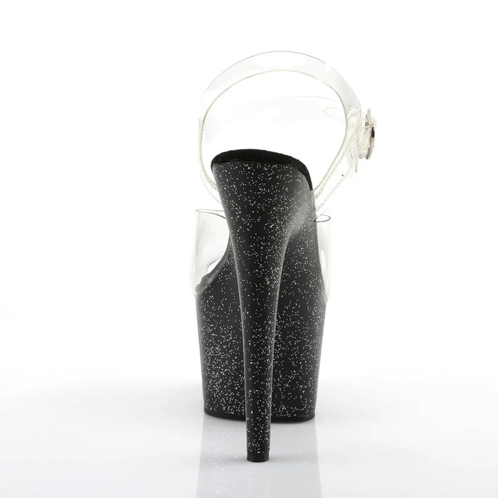 Tacones Pleaser ADORE-708MG Transparente Negro